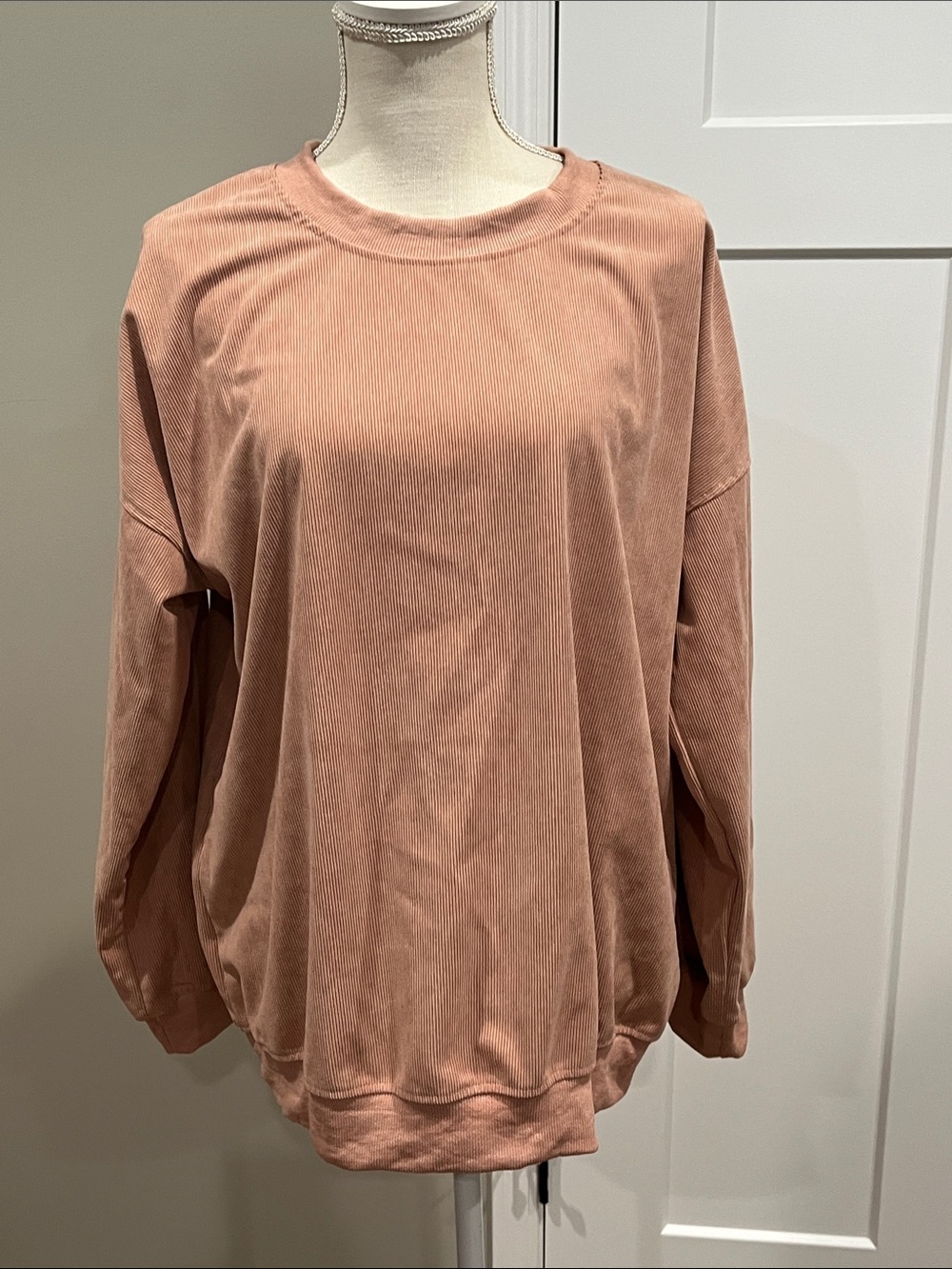 Women’s Relaxed Corded Sweatshirt - Dusty Rose